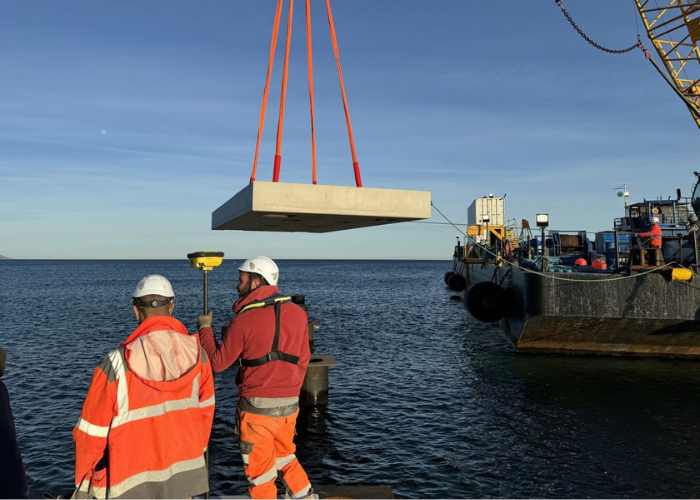 fabrication dalles béton préfabriquée ponton Sainte Maxime