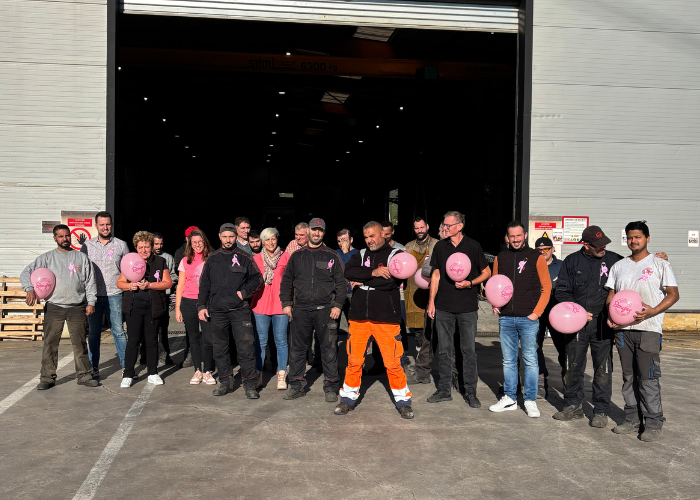 Mobilisation des équipes d'usine Bonifay pour Octobre Rose