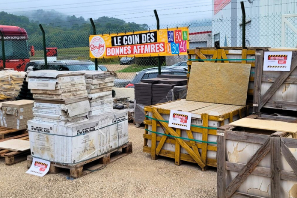 matériaux de construction à prix déstockés